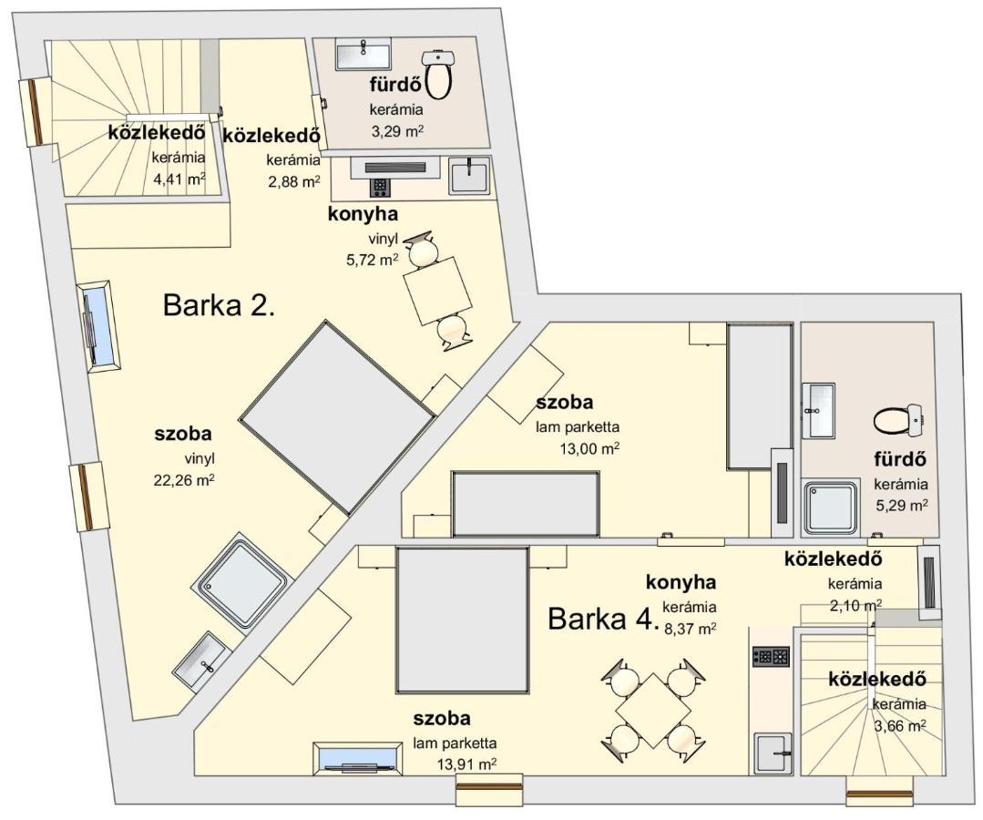 Barka Apartman Eger Eksteriør bilde